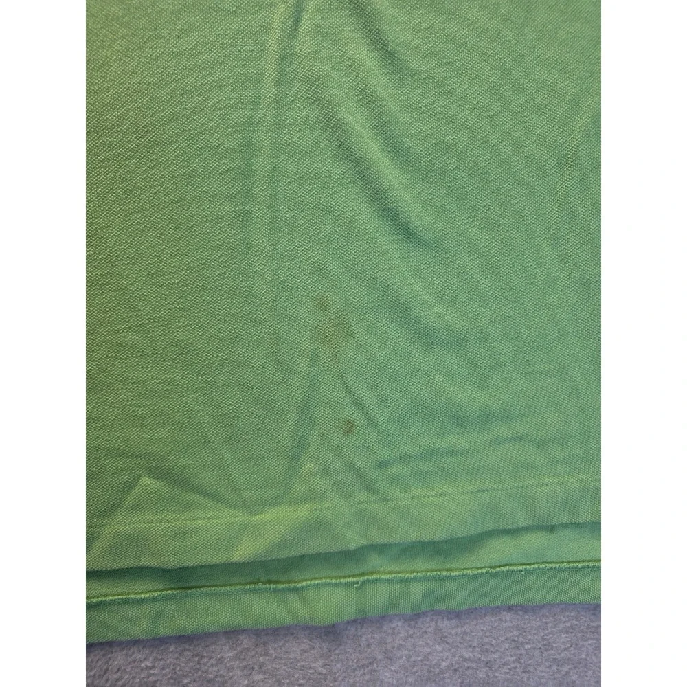 Polo Ralph Lauren Mens‎ Lime Green Short Sleeve Pique Polo Shirt Size Medium